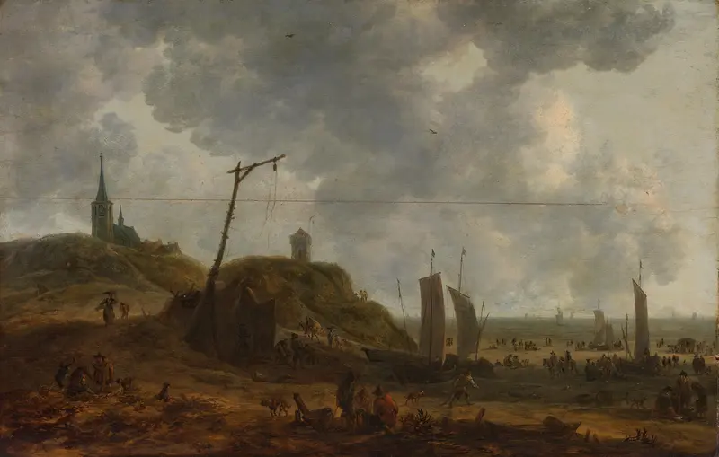 The Beach at Katwijk Wall Art by Unknown - High-Resolution Digital Print