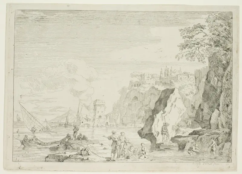 The Beach with the Large Tower