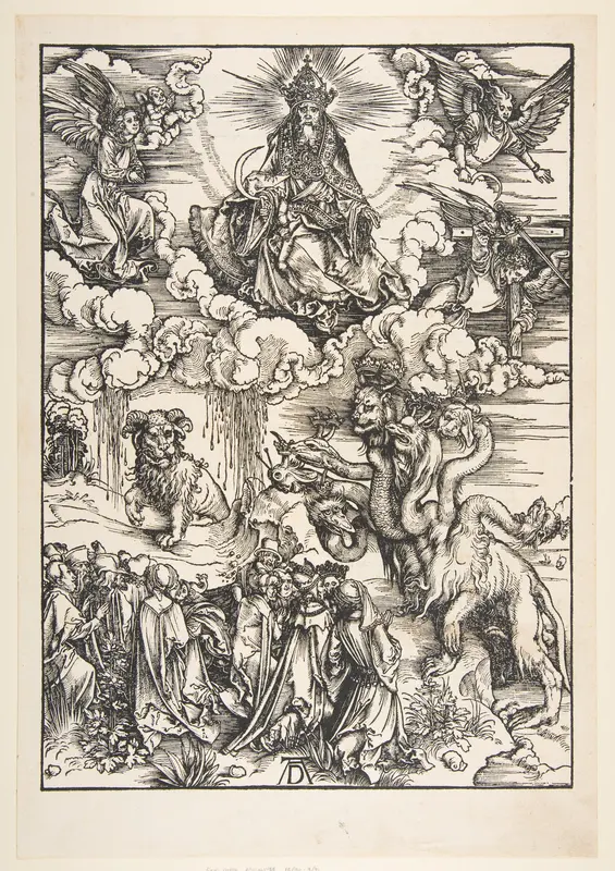 The Beast with Two Horns Like a Lamb, from "The Apocalypse" Wall Art by Albrecht Dürer - High-Resolution Digital Print