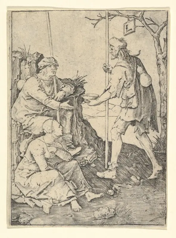 The Beggars Wall Art by Lucas van Leyden - High-Resolution Digital Print