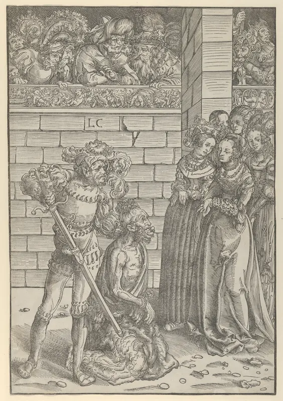 The Beheading of St. John the Baptist Wall Art by Lucas Cranach the Elder - High-Resolution Digital Print