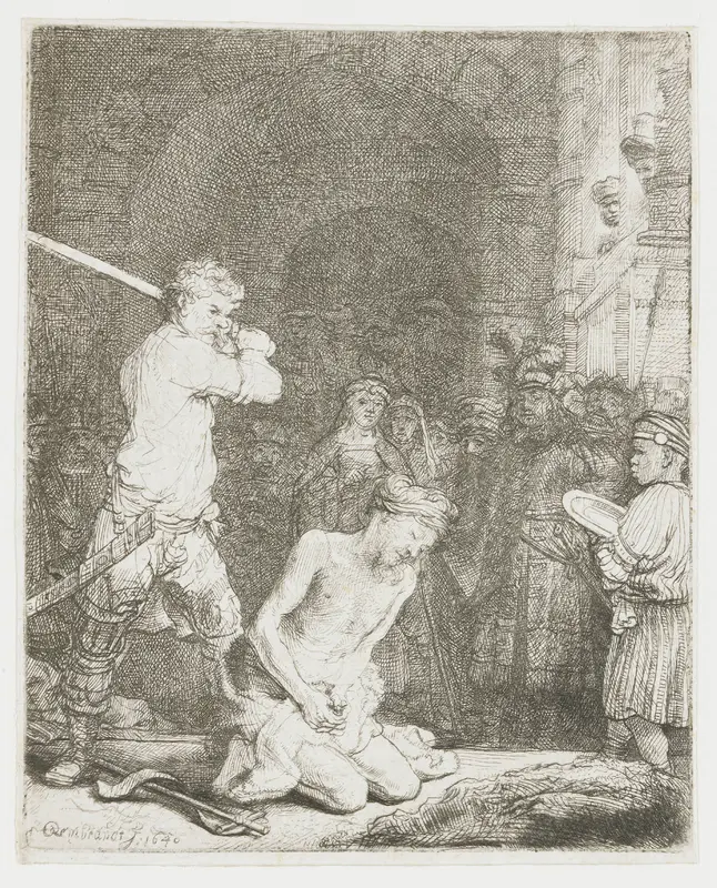 The beheading of St John the Baptist Wall Art by Unknown - High-Resolution Digital Print