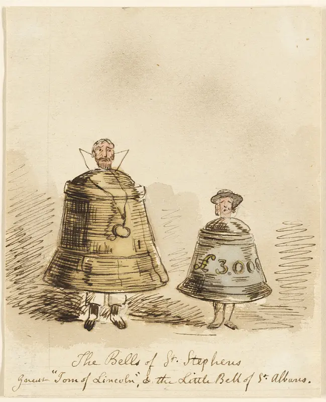 The Bells of Saint Stephens Wall Art by John Leech - High-Resolution Digital Print