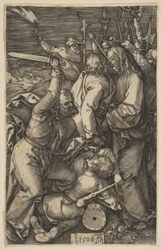 The Betrayal of Christ, from "The Passion" Wall Art by Albrecht Dürer - High-Resolution Digital Print
