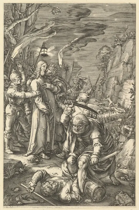 The Betrayal of Christ, from "The Passion of Christ" Wall Art by Anonymous - High-Resolution Digital Print