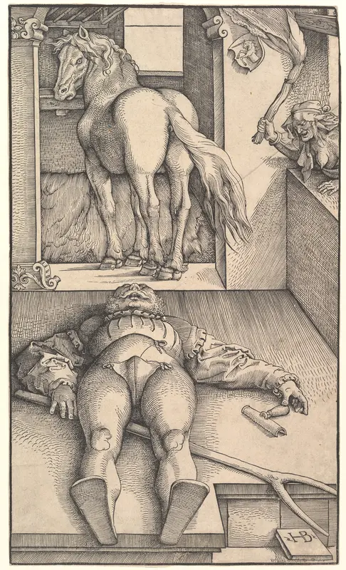 The Bewitched Groom Wall Art by Hans Baldung (called Hans Baldung Grien) - High-Resolution Digital Print