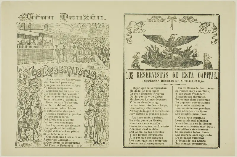 The Big Dance, The Reservists Wall Art by José Guadalupe Posada - High-Resolution Digital Print