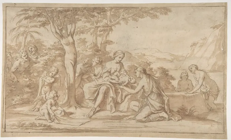 The Birth of Adonis Wall Art by Marcantonio Franceschini - High-Resolution Digital Print