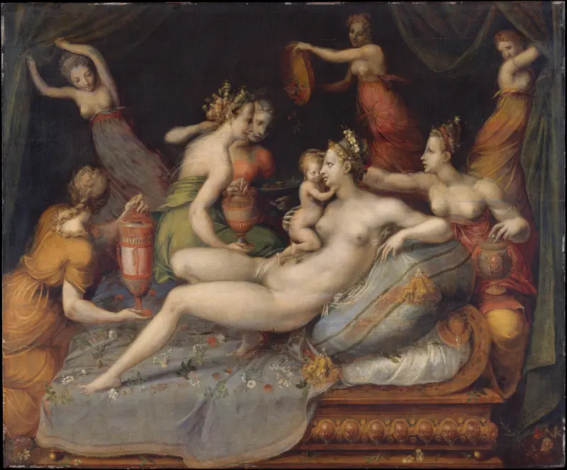 The Birth of Cupid Wall Art by Master of Flora - High-Resolution Digital Print