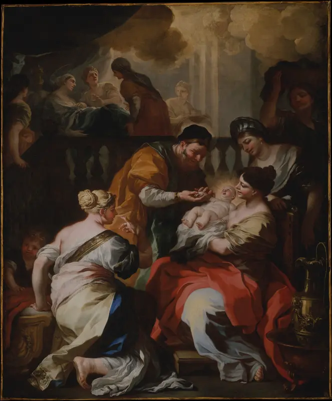 The Birth of the Virgin Wall Art by Francesco Solimena - High-Resolution Digital Print