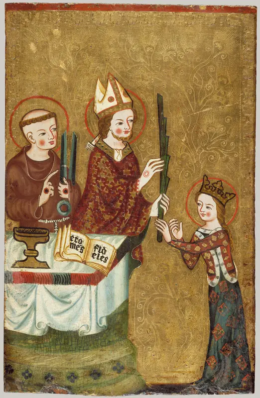 The Bishop of Assisi Giving a Palm to Saint Clare Wall Art by Unknown - High-Resolution Digital Print