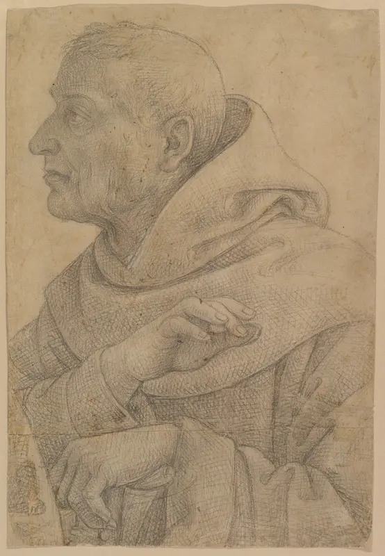 The Blessed Egidius (Cartoon for a Fresco in chapel at S. Maria degli Angeli, Assisi) Wall Art by Lo Spagna (Giovanni di Pietro) - High-Resolution Digital Print
