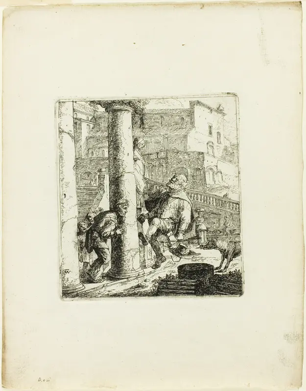 The Blind Beggar Tricked by Lazarillo Wall Art by Thomas Wyck - High-Resolution Digital Print