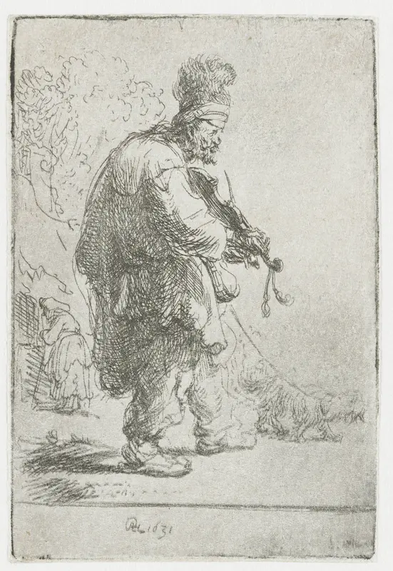 The blind fiddler Wall Art by Unknown - High-Resolution Digital Print