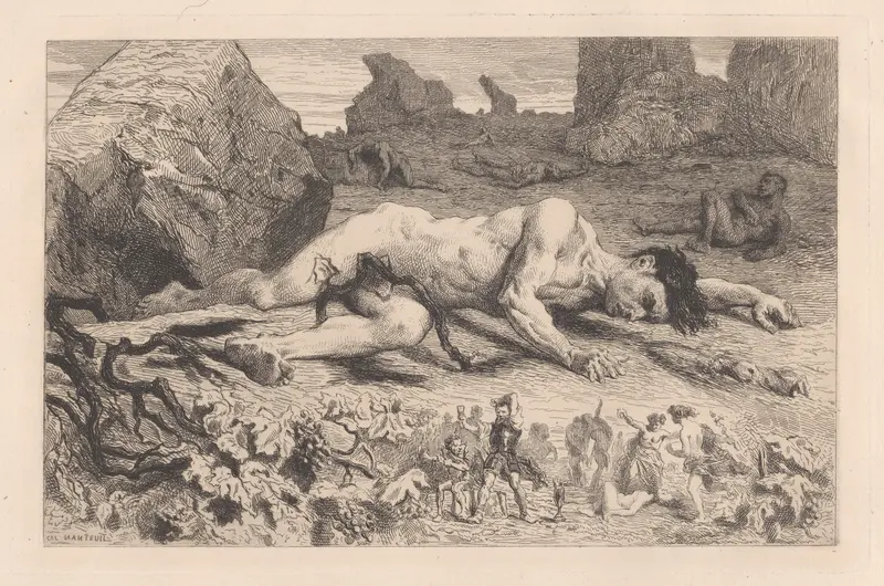 The Blood of Giants illustration for Louis Bouilhet's sonnet in "Sonnets and Etchings"