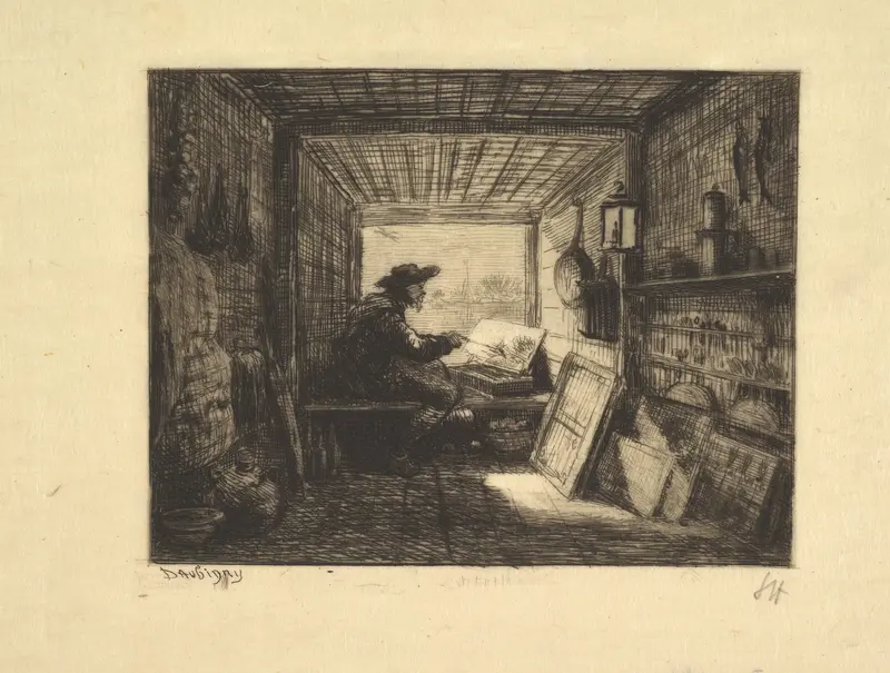 The Boat Studio, plate 11 from "Voyage en Bateau"