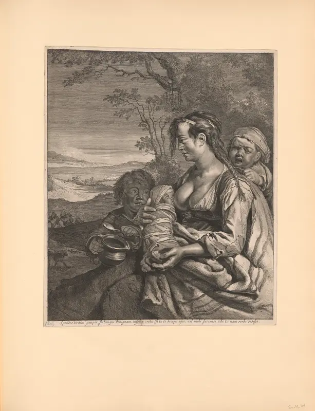 The Bohemian Woman Wall Art by Cornelis Visscher - High-Resolution Digital Print
