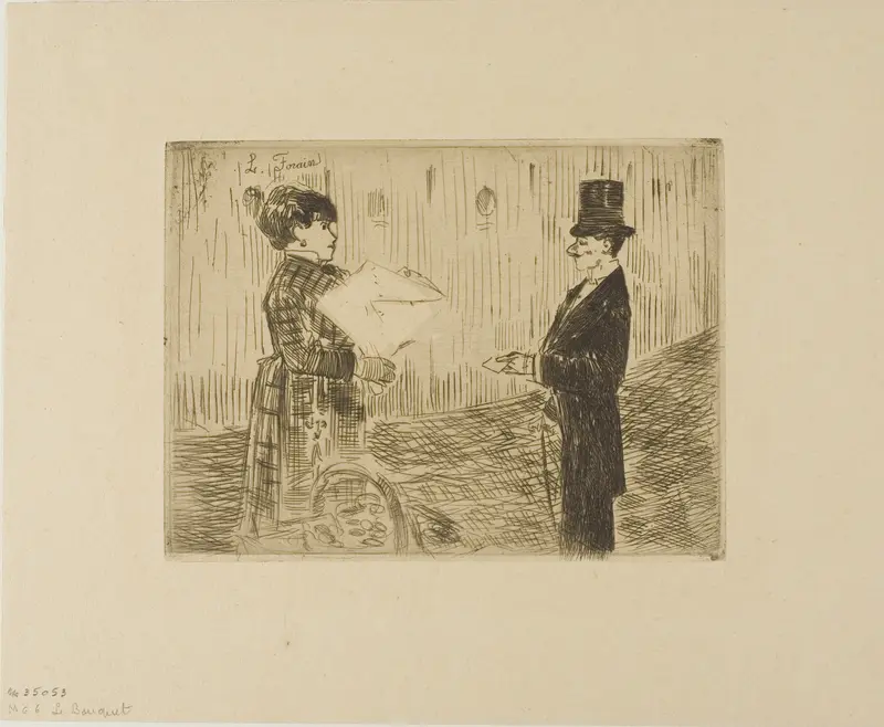 The Bouquet Wall Art by Jean Louis Forain - High-Resolution Digital Print