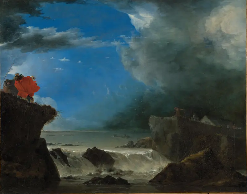 The Breach of the Saint Anthony’s Dike near Amsterdam Wall Art by Jan Asselijn - High-Resolution Digital Print