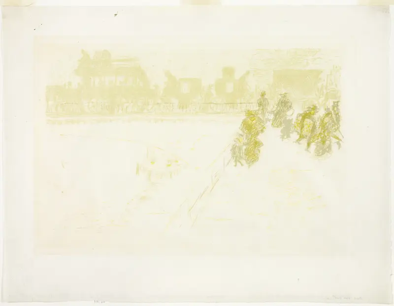 The Bridge, from Some Aspects of Paris Life Wall Art by Pierre Bonnard - High-Resolution Digital Print