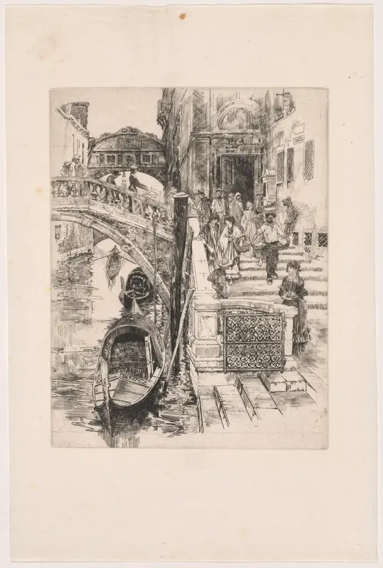 The Bridge of Sighs (Second Plate) Wall Art by Frank Duveneck - High-Resolution Digital Print