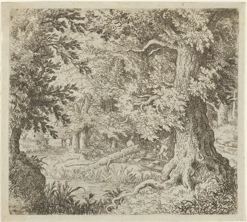 The Brook in the Wood Wall Art by Allart van Everdingen - High-Resolution Digital Print
