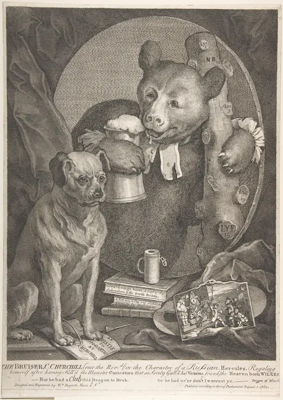 The Bruiser Wall Art by William Hogarth - High-Resolution Digital Print