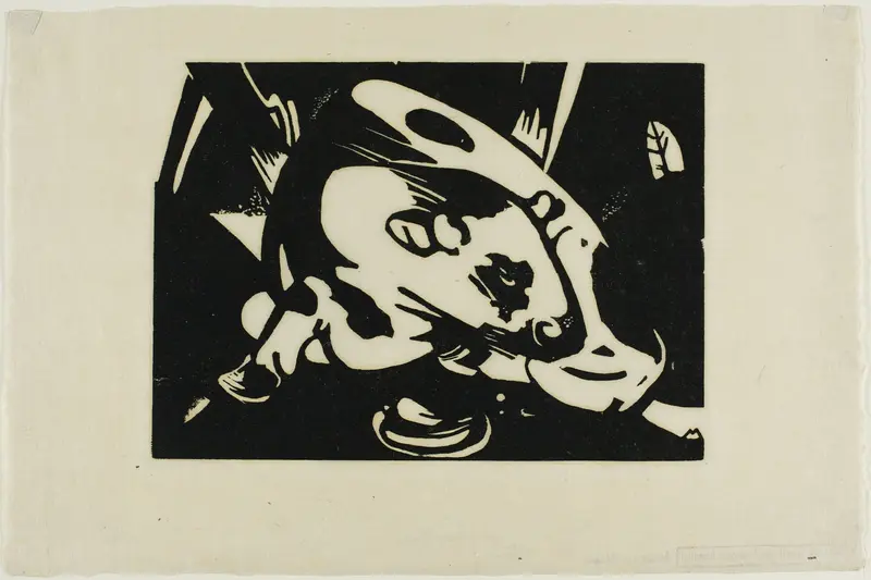 The Bull Wall Art by Franz Marc - High-Resolution Digital Print