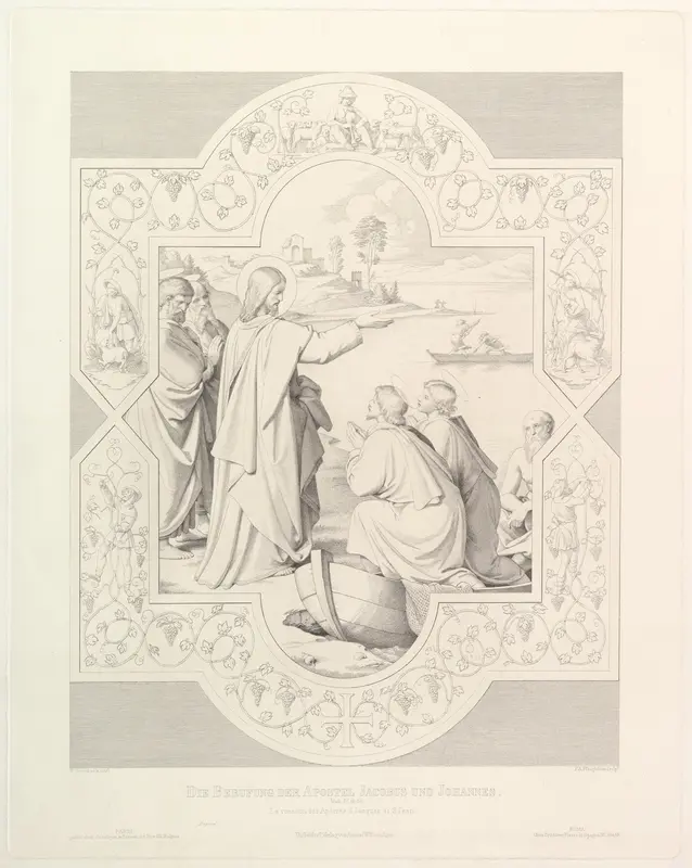 The Calling of the Apostles St. James and St. John Wall Art by Friedrich August Pflugfelder - High-Resolution Digital Print