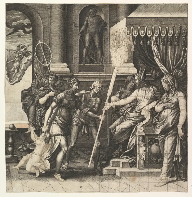 The Calumny of Apelles Wall Art by Giorgio Ghisi - High-Resolution Digital Print