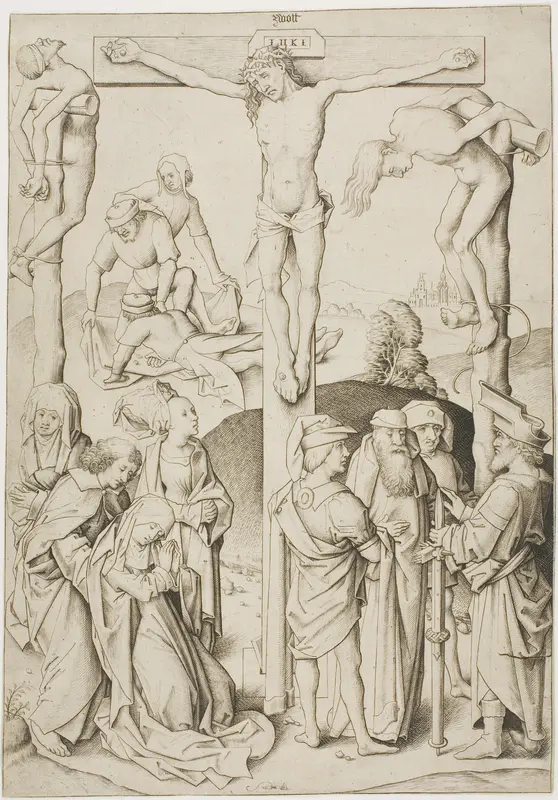 The Calvary Wall Art by Master I.A.M. of Zwolle - High-Resolution Digital Print