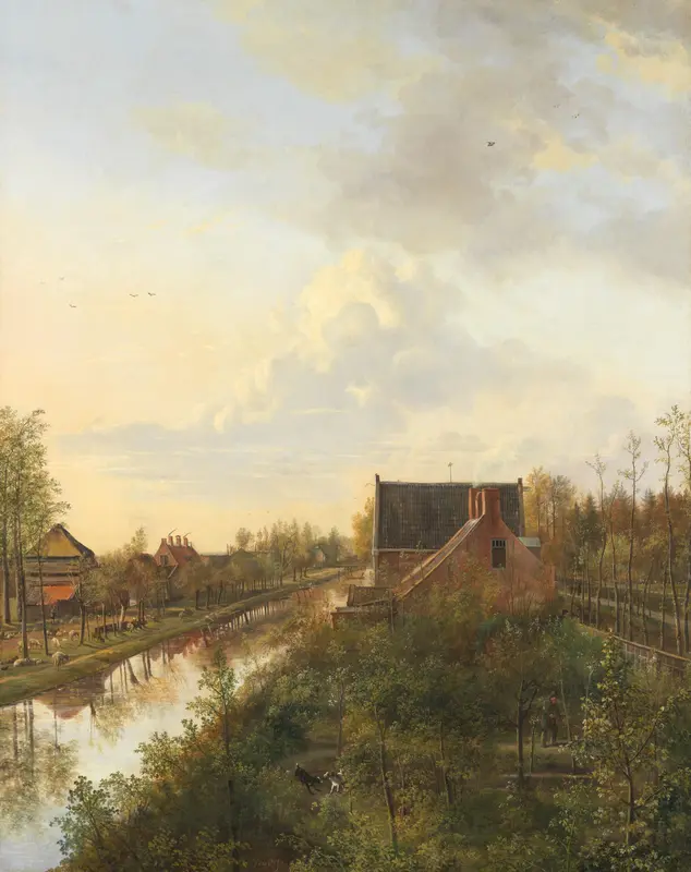 The Canal at ’s-Graveland Wall Art by Unknown - High-Resolution Digital Print
