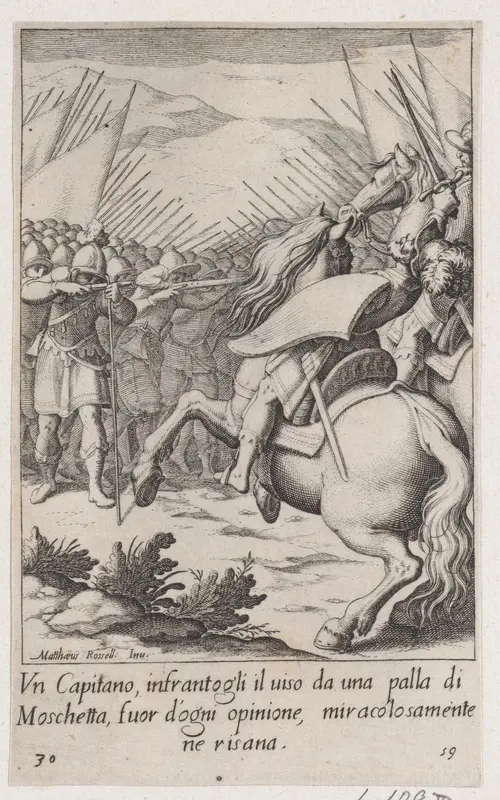 The Captain, from Scelta d'Alcuni Miracoli e Grazie della Santissima Nunziata di Firenze (Selection of Some Miracles and Graces that Occurred in the Church of the Annunziata in Florence) Wall Art by Jacques Callot - High-Resolution Digital Print