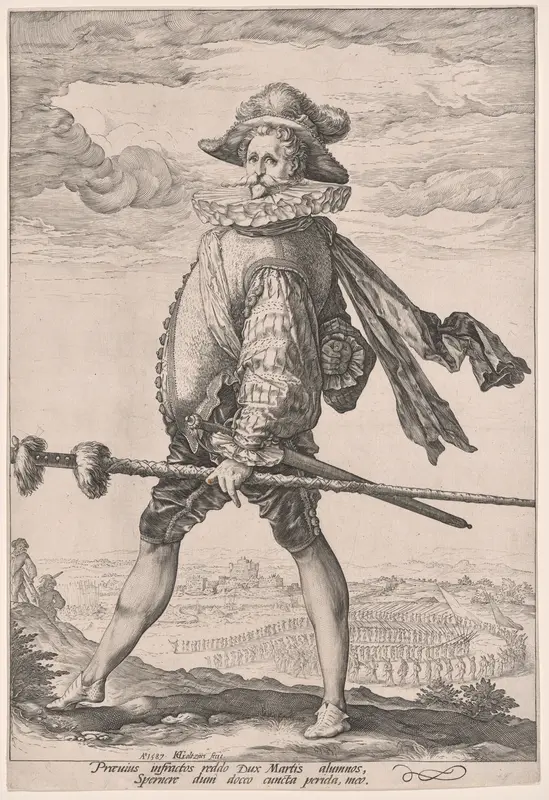 The Captain of the Infantry Wall Art by Hendrick Goltzius - High-Resolution Digital Print