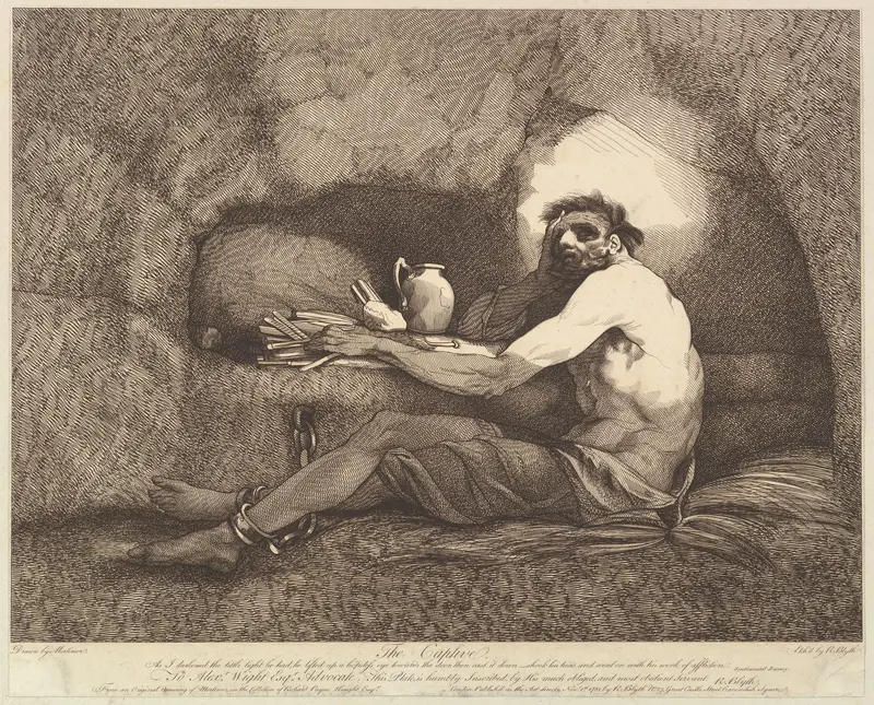 The Captive, from "Sterne's Sentimental Journey" Wall Art by Robert Blyth - High-Resolution Digital Print