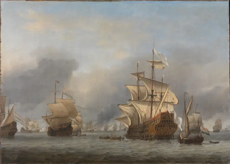 The Capture of the Royal Prince Wall Art by Willem van de Velde (II) - High-Resolution Digital Print