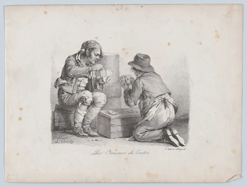 The Card Players Wall Art by Louis Léopold Boilly - High-Resolution Digital Print