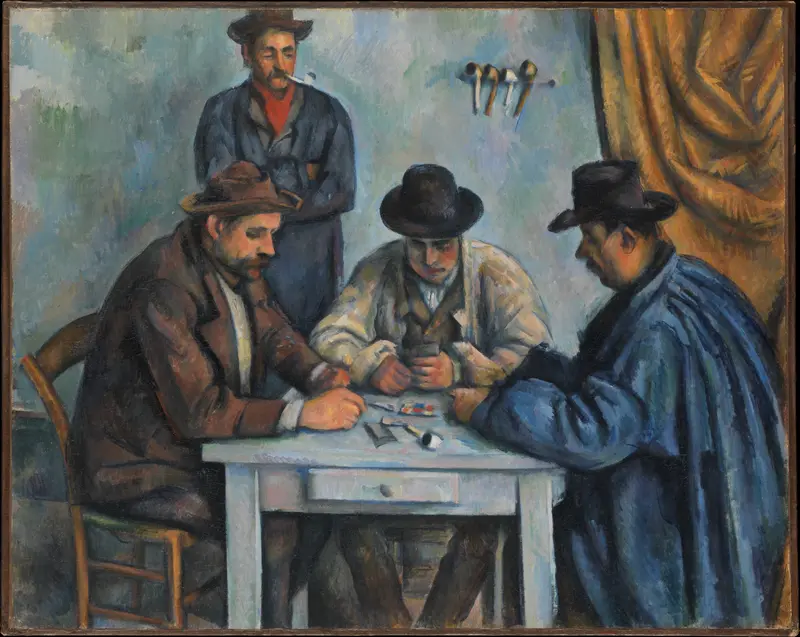 The Card Players Wall Art by Paul Cézanne - High-Resolution Digital Print