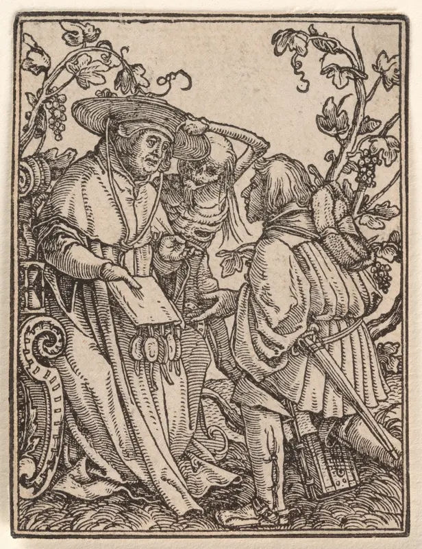 The Cardinal, from "The Dance of Death" Wall Art by Hans Holbein the Younger - High-Resolution Digital Print