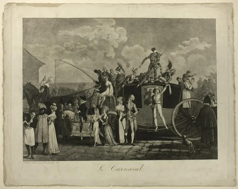 The Carnival Wall Art by Philibert Louis Debucourt - High-Resolution Digital Print
