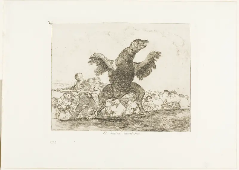The Carnivorous Vulture, plate 76 from The Disasters of War