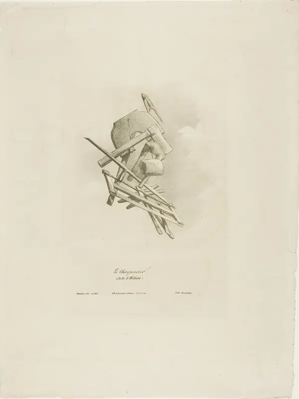 The Carpenter, from Arts et Métiers Wall Art by Bernard Gaillot - High-Resolution Digital Print