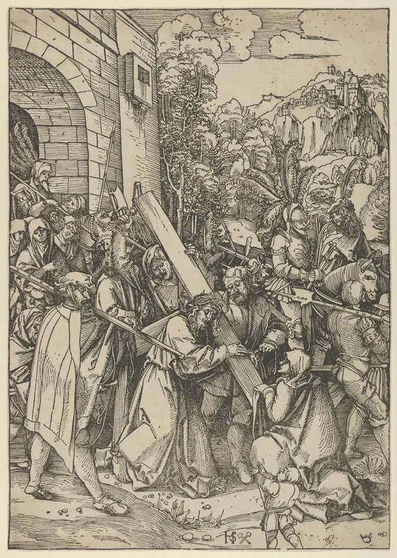 The Carrying of the Cross Wall Art by Hans Schäufelein - High-Resolution Digital Print