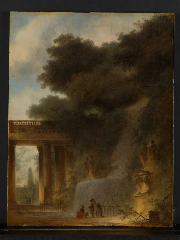 The Cascade Wall Art by Jean Honoré Fragonard - High-Resolution Digital Print