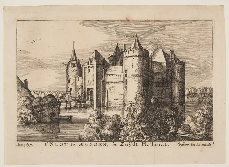 The Castle of Muiden (in reverse), from Four Castles in Holland and Utrecht