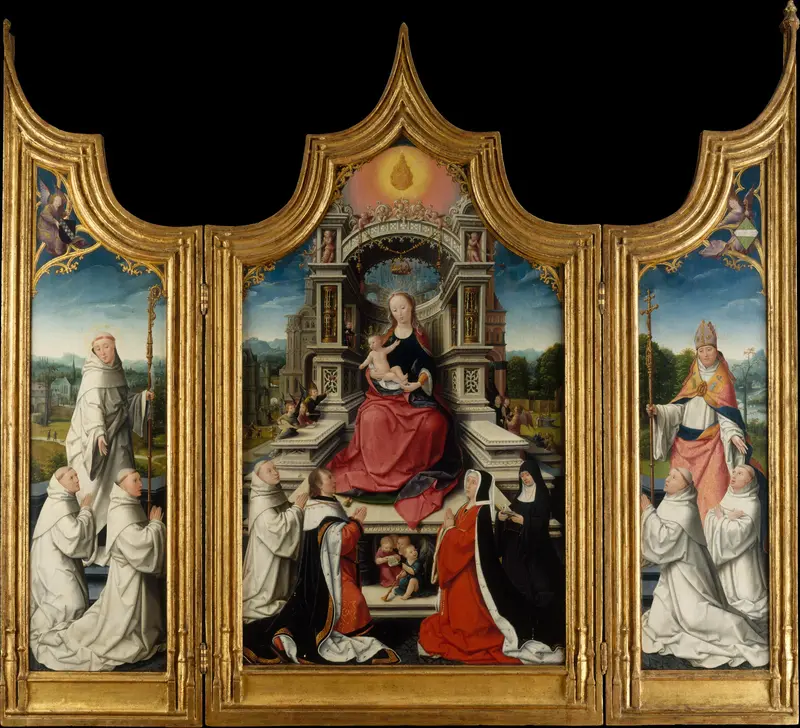 The Cellier Altarpiece Wall Art by Jean Bellegambe - High-Resolution Digital Print