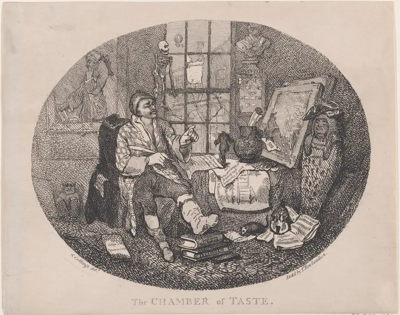 The Chamber of Taste Wall Art by Thomas Rowlandson - High-Resolution Digital Print