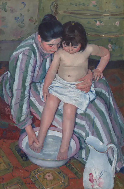 The Child's Bath Wall Art by Mary Cassatt - High-Resolution Digital Print