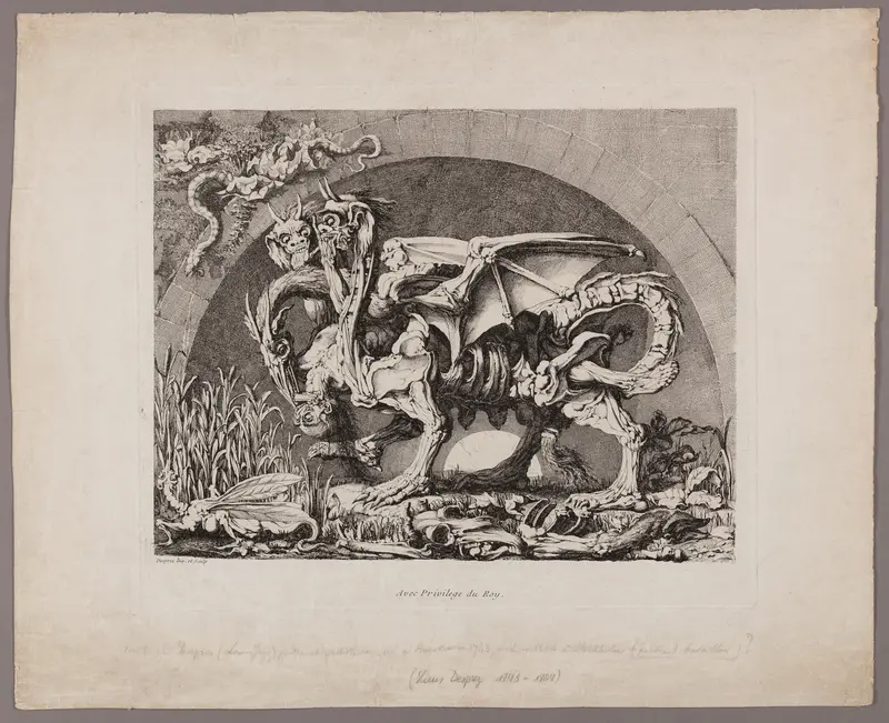 The Chimera Wall Art by Louis Jean Desprez - High-Resolution Digital Print