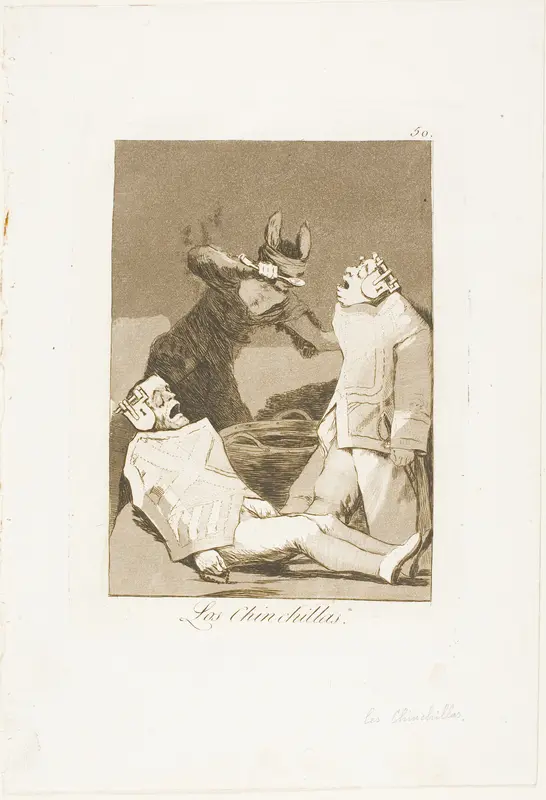 The Chinchillas, plate 50 from Los Caprichos